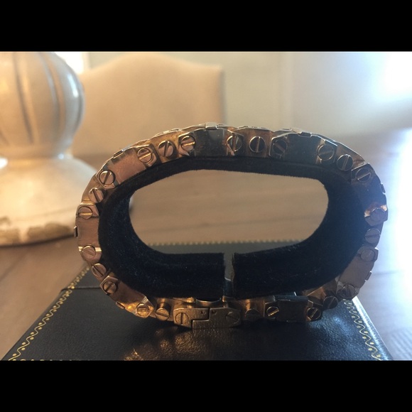 Black & Blue stainless steel bracelet w/diamonds - Picture 4 of 7